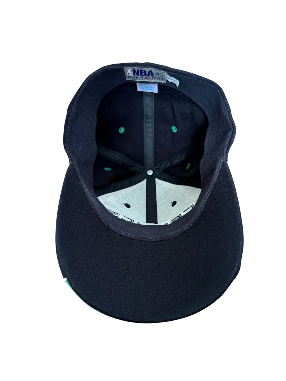 Boston Celtics Basketball Baseball Cap Hat NBA Elevation Green Black One Size